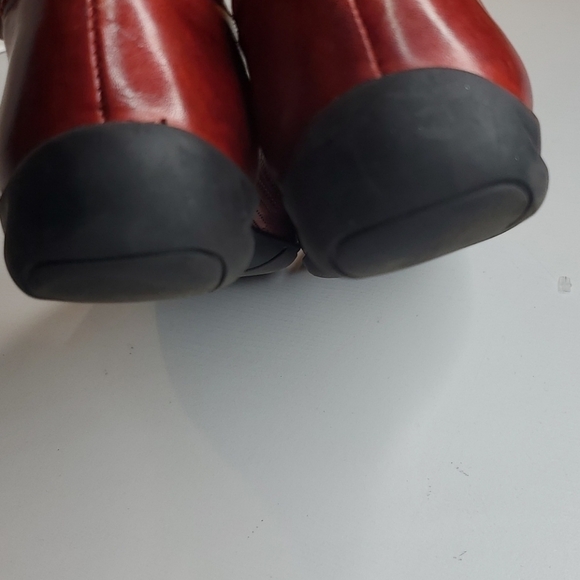 Walking Cradles Elites Red Leather Loafers Narrow 7 - Picture 9 of 14